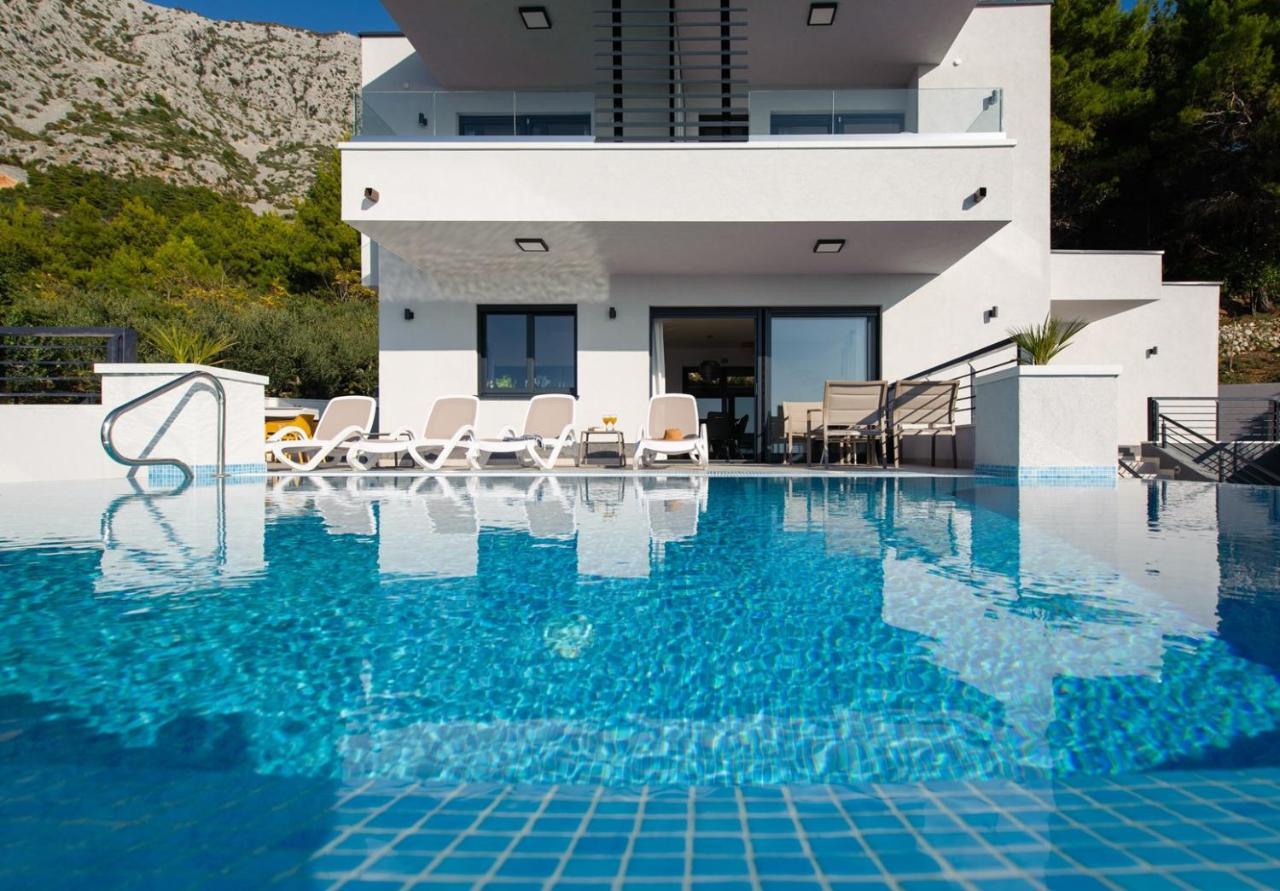 זיווגוסצה Villa Leona A Luxury Villa Near Makarska, Heated Pool חדר תמונה