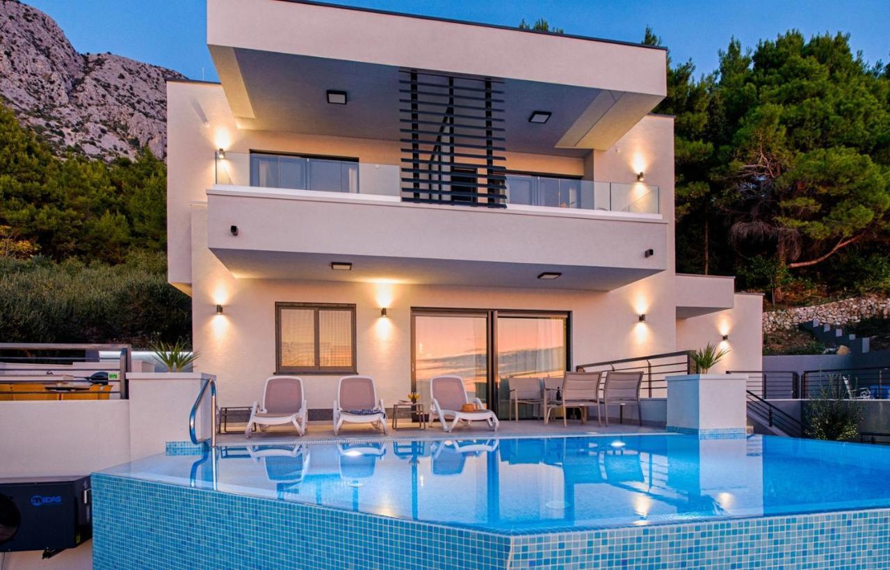 זיווגוסצה Villa Leona A Luxury Villa Near Makarska, Heated Pool מראה חיצוני תמונה